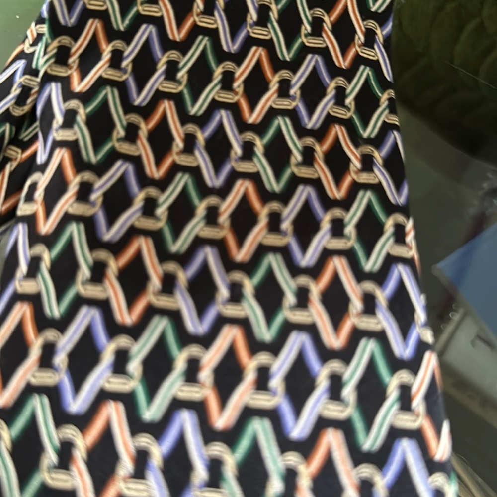 BALLY Blue Striped Luxury Designer Silk Tie Made In Italy W: 3.5" EX COND